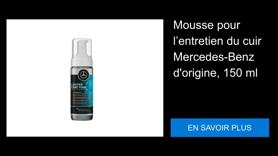 Mousse pour l’entretien du cuir Mercedes-Benz d'origine, 150 ml